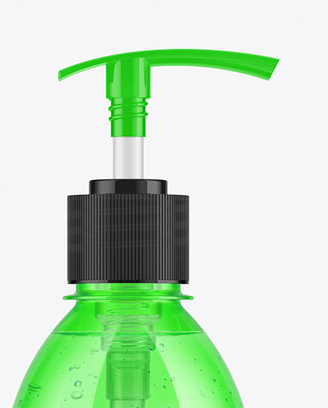 Colored Liquid Soap Bottle Mockup