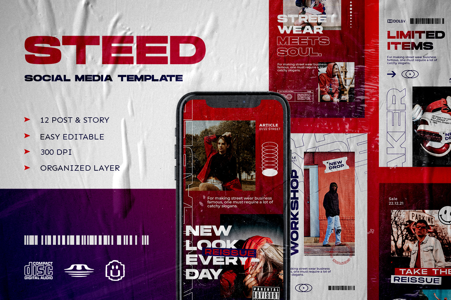 Steed - Instagram Stories & Post Template Steed - Instagram Stories & Post Template