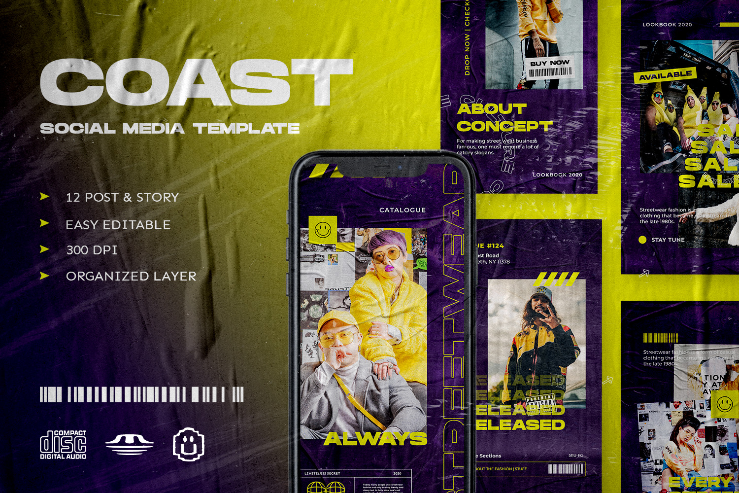 Coast - Instagram Stories & Post Template Coast - Instagram Stories & Post Template