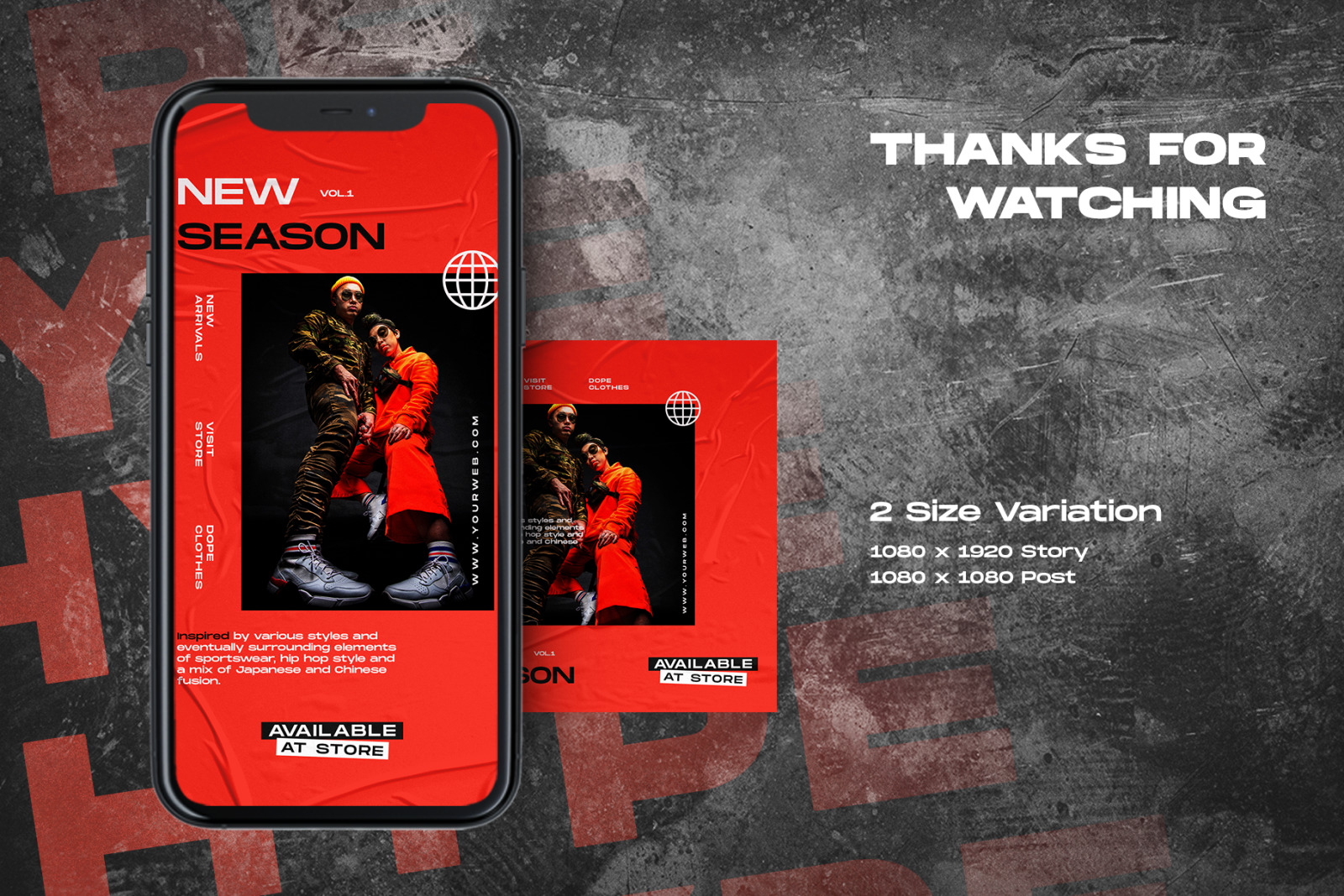 Hypestate - Instagram Stories & Post Template Hypestate - Instagram Stories & Post Template