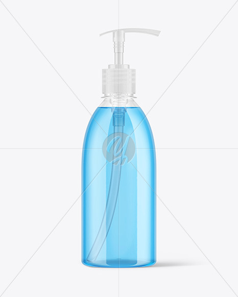 Clear Liquid Soap Bottle Mockup