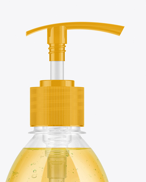 Clear Liquid Soap Bottle Mockup