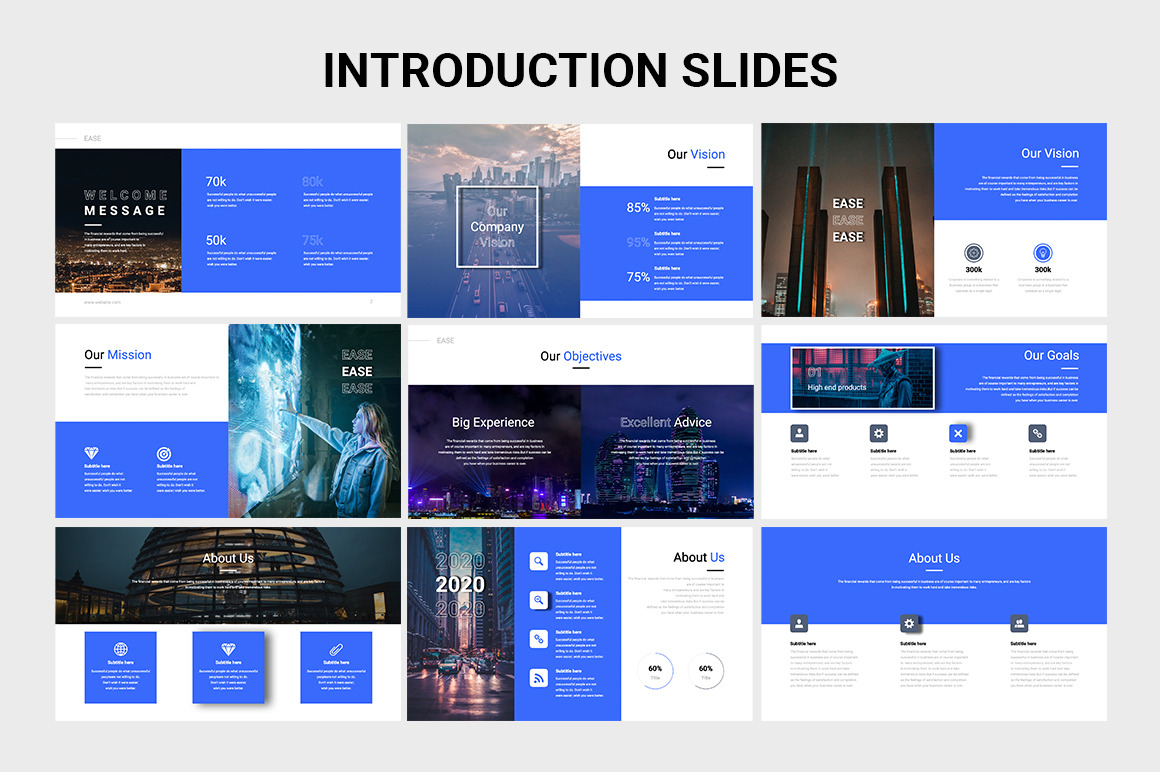 EASE Animated Multipurpose Keynote Presentation Template