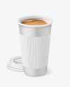 Coffee Cup With Kraft Holder Mockup