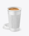 Coffee Cup With Kraft Holder Mockup