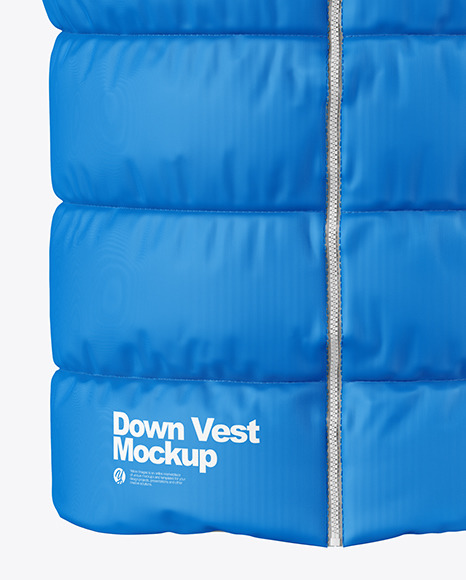 Down Vest Mockup - Front View