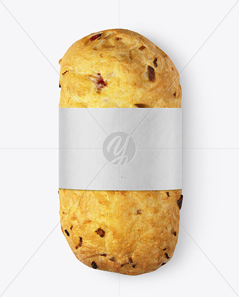 Ciabatta Bread with Label Mockup