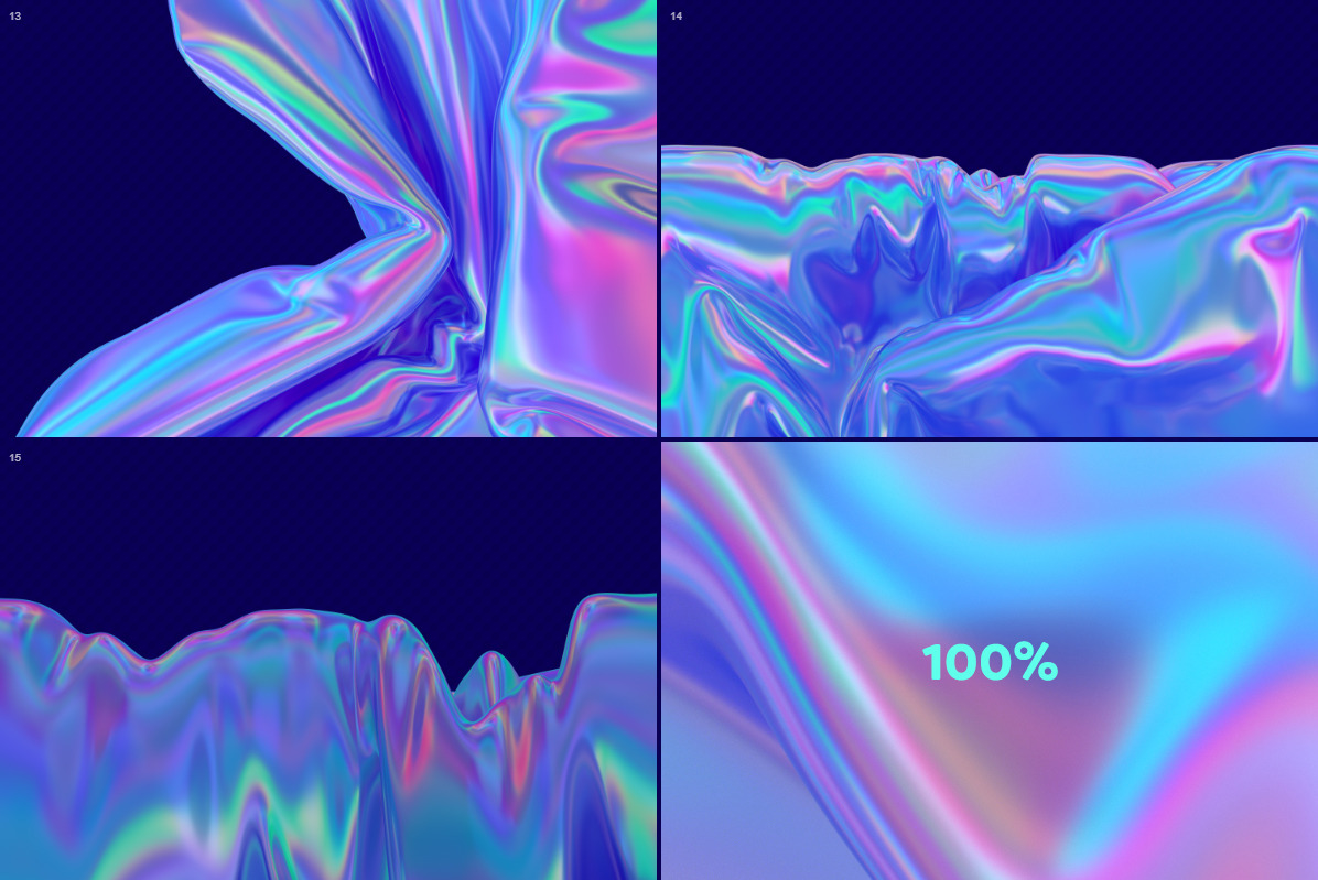 Iridescent Abstract Backgrounds