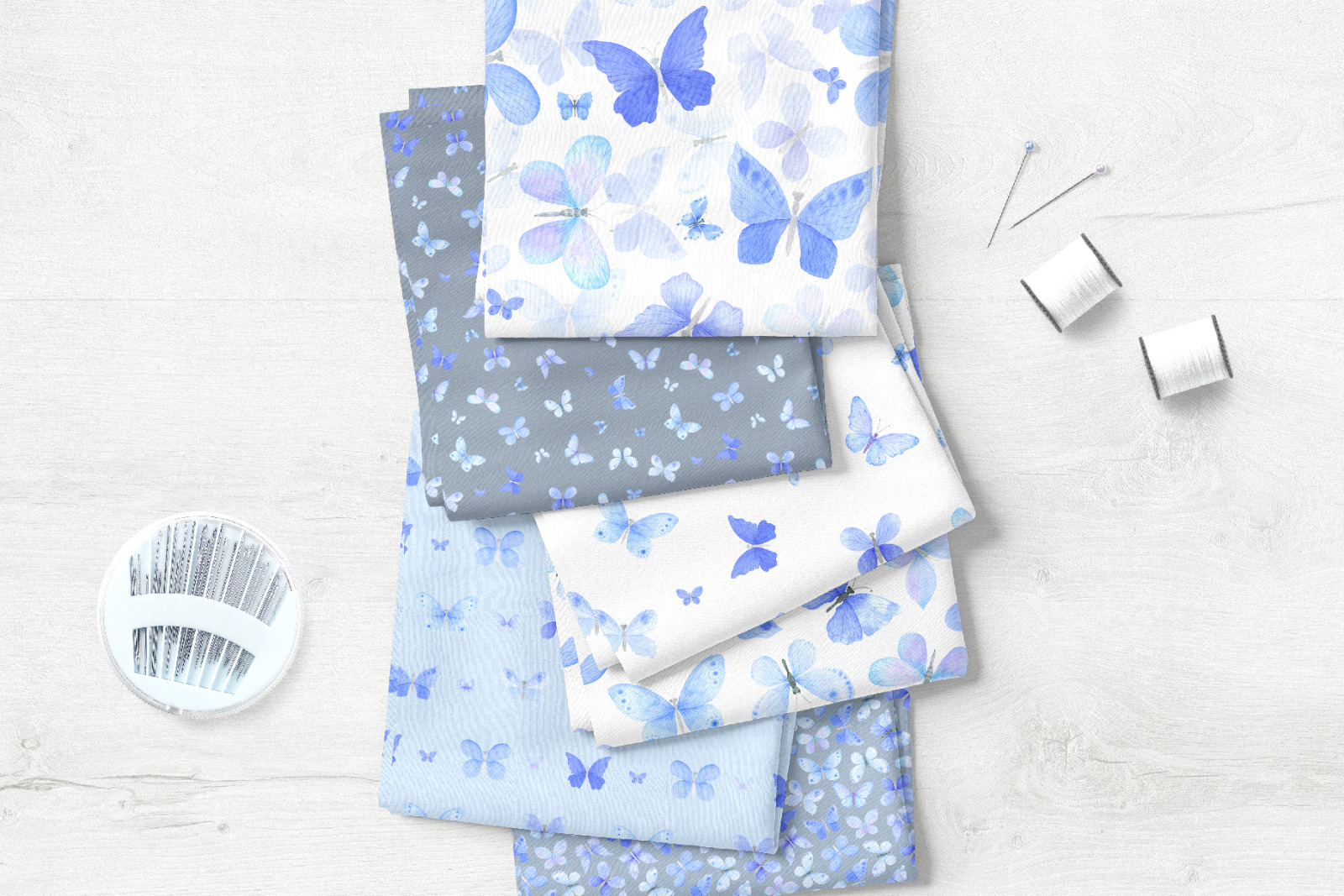 Watercolor Blue Butterfly clipart