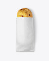 Kraft Package with Bread Mockup