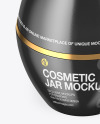 Glossy Cosmetic Jar Mockup