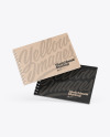 Two Kraft Paper Sketchbooks Mockup