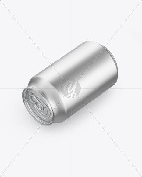 Matte Metallic Drink Can Mockup