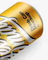 Matte Metallic Drink Can Mockup