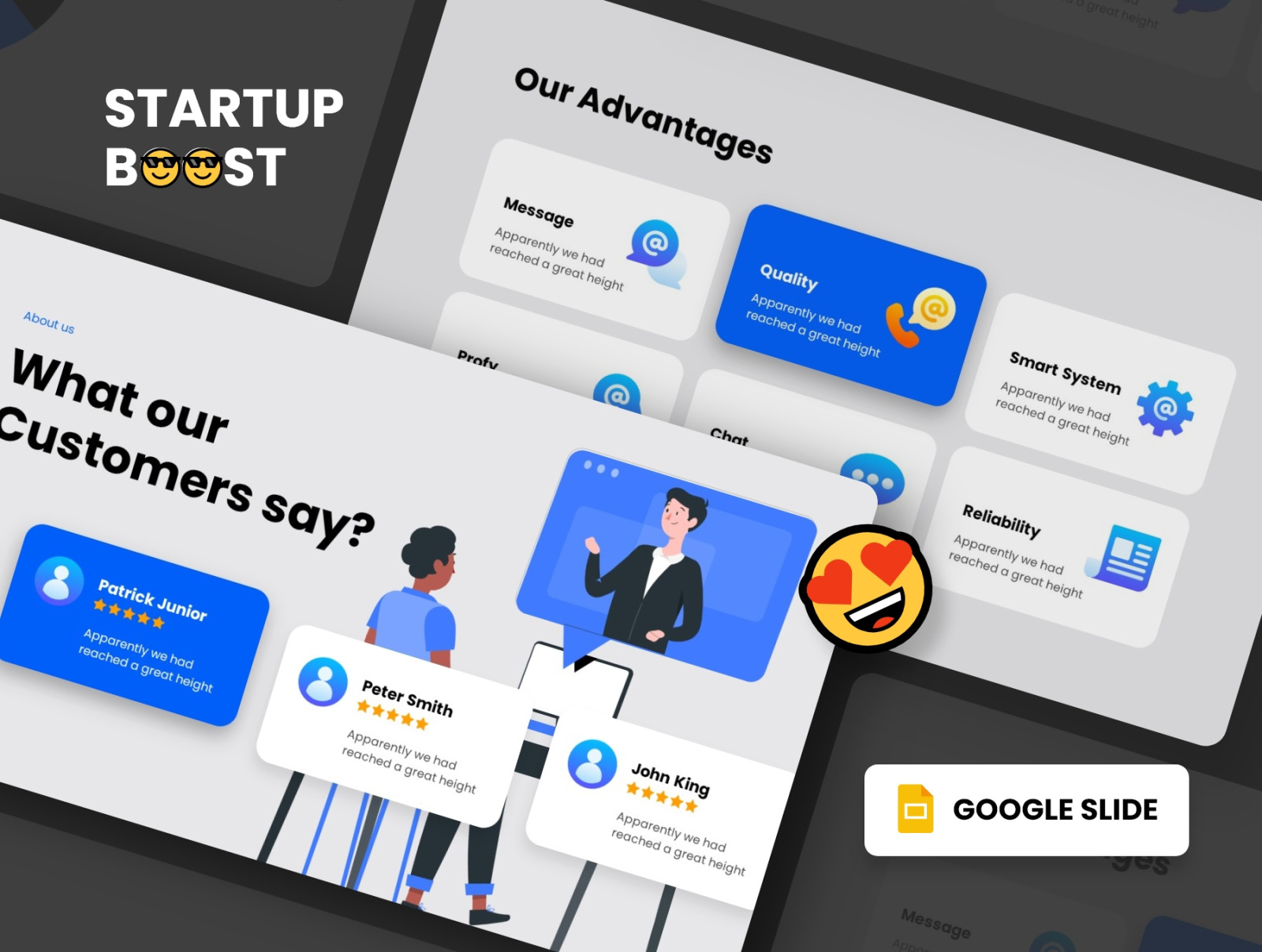 Startup Boost - Smooth Animated Google Slide Template Startup Boost - Smooth Animated Google Slide Template
