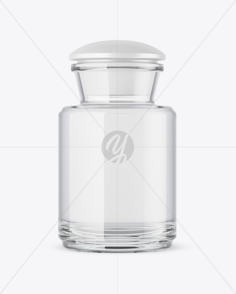 Clear Glass Bottle Mockup