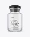 Clear Glass Bottle Mockup