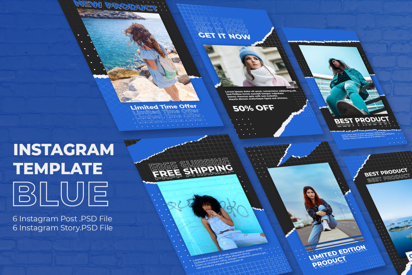 Blue - Instagram Template