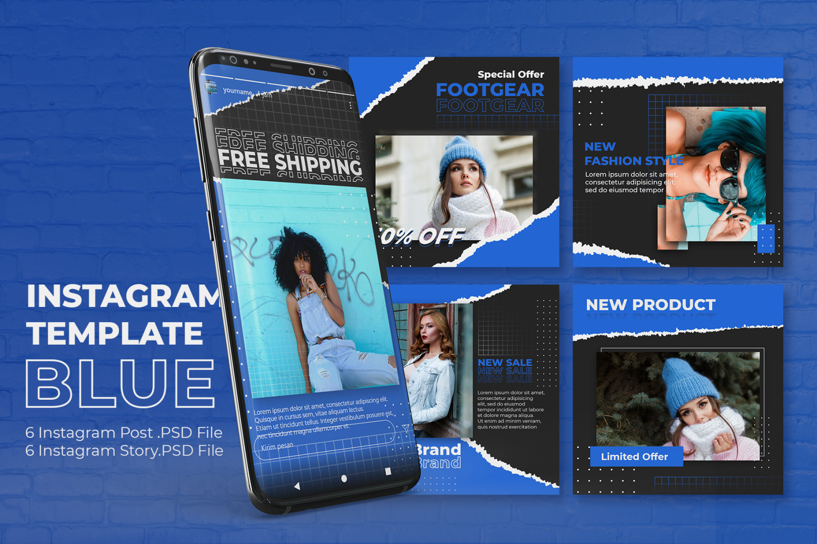 Blue - Instagram Template