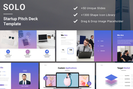 SOLO Startup Pitch Deck Keynote Template - Niches