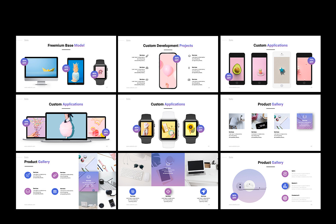 SOLO Startup Pitch Deck Powerpoint Template