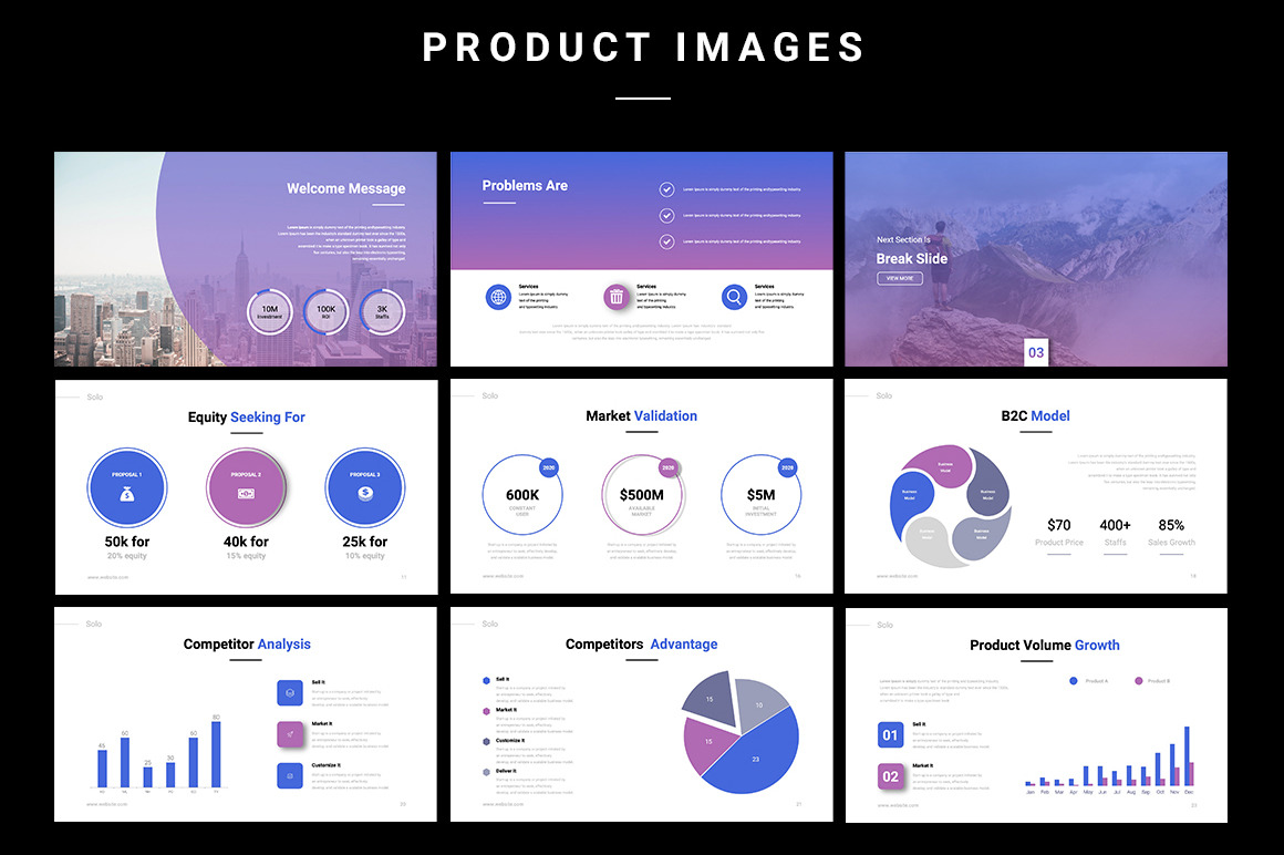 SOLO Startup Pitch Deck Googleslide Template