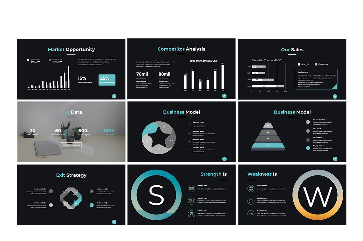 DARKO Pitch Deck Keynote Template