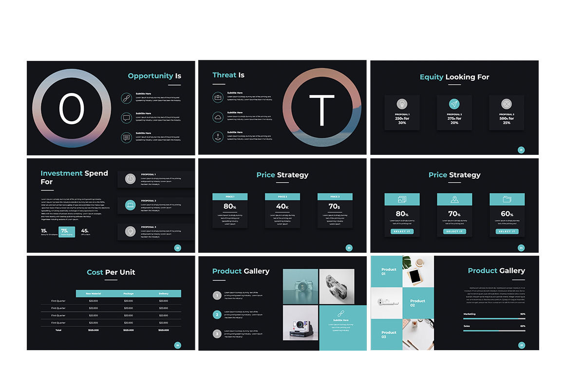 DARKO Pitch Deck Keynote Template