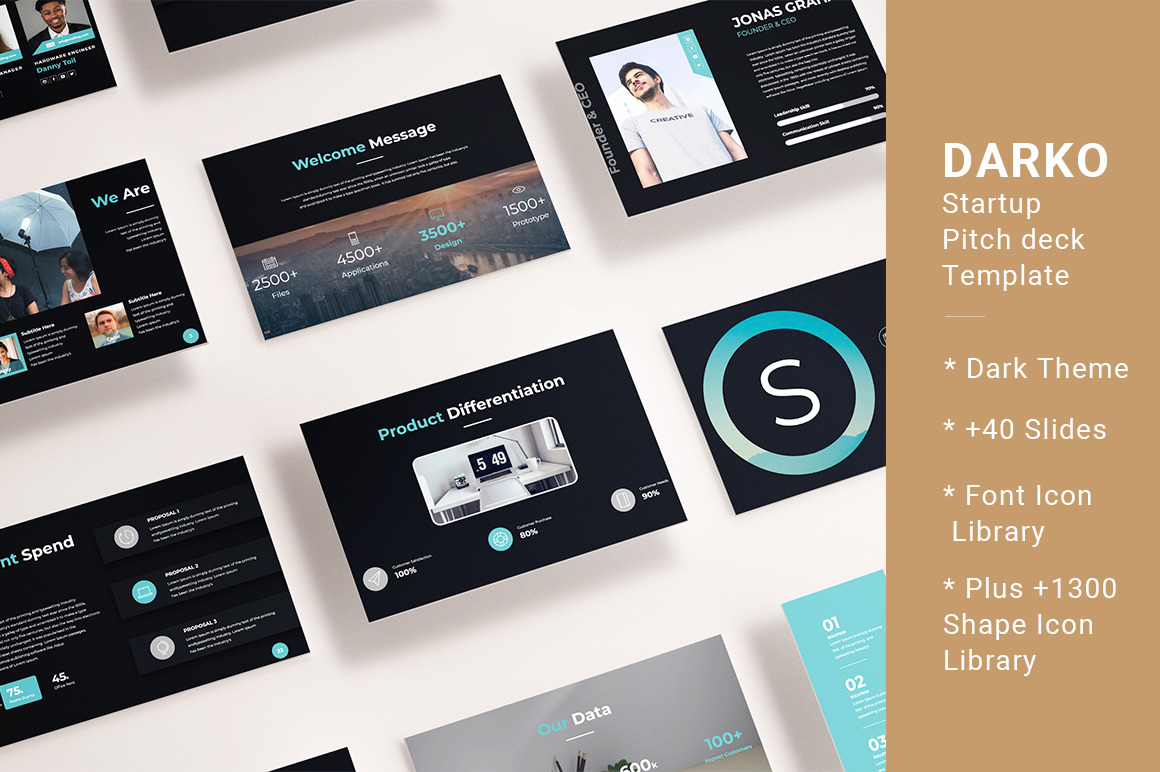 Darko Pitch Deck Powerpoint Template