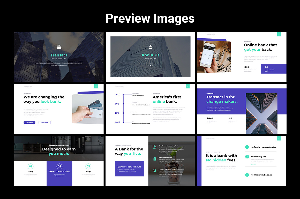 TRANSACT Online Banking Presentation Template