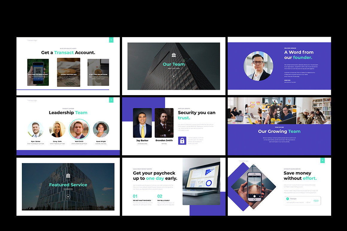 TRANSACT Online Banking Presentation Template