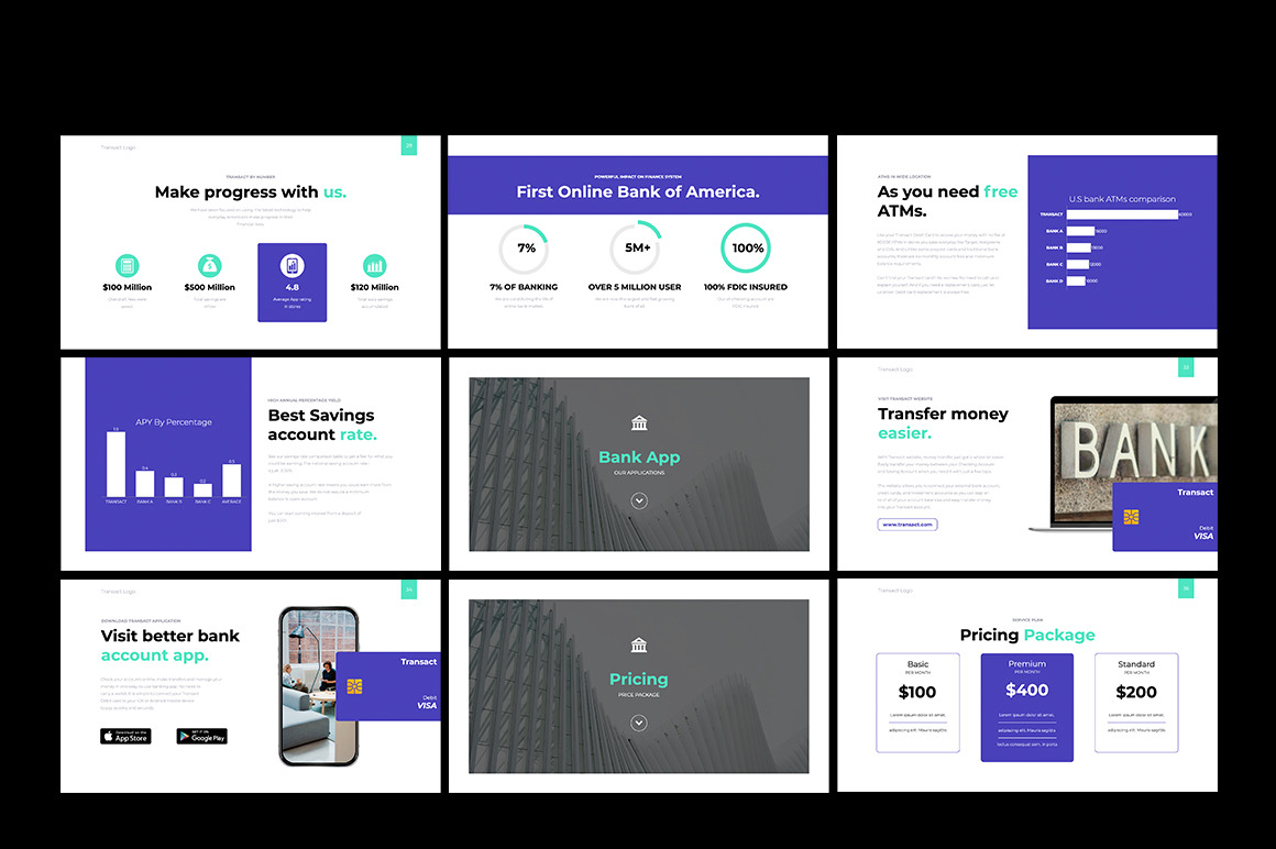 TRANSACT Online Banking Presentation Template