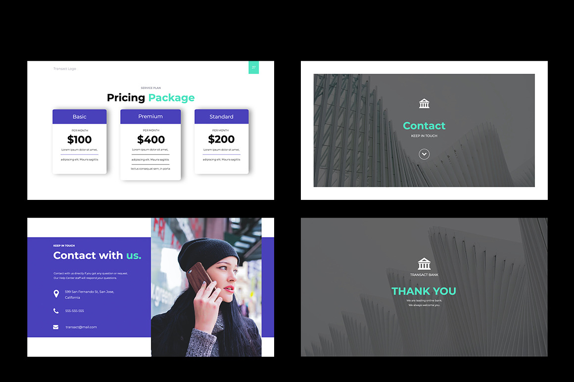 TRANSACT Online Banking Presentation Template