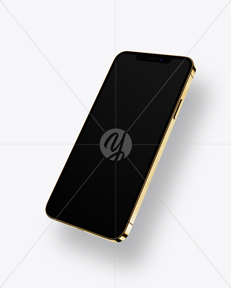 Apple iPhone 12 Pro Max Gold Mockup