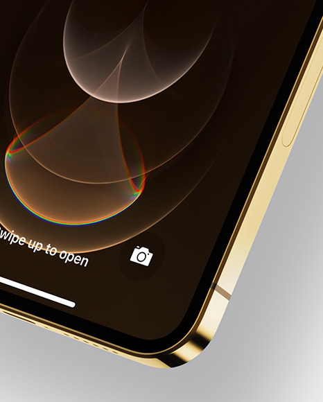 Apple iPhone 12 Pro Max Gold Mockup