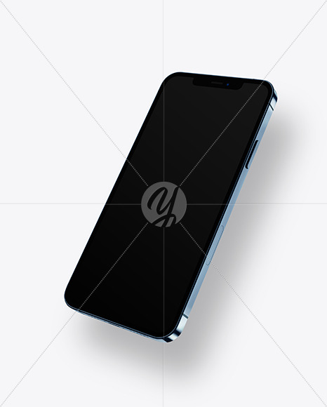 Apple iPhone 12 Pro Max Pacific Blue Mockup