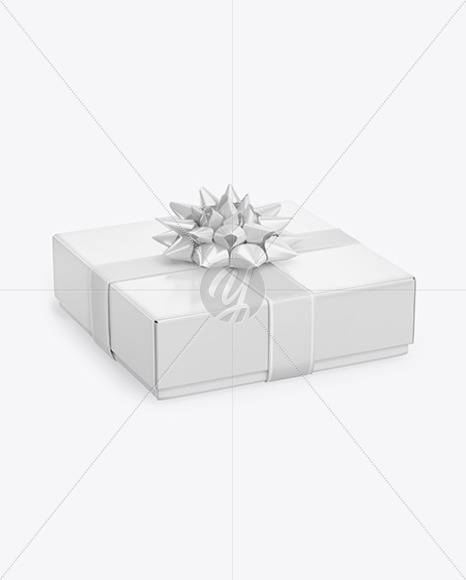 Matte Gift Box Mockup