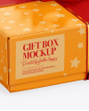 Matte Gift Box Mockup