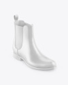 Glossy Leather Chelsea Boot Mockup