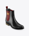 Glossy Leather Chelsea Boot Mockup