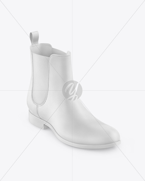 Suede Chelsea Boot Mockup