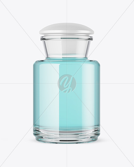 Clear Glass Bottle Mockup