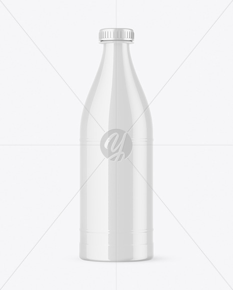 Glossy Plastic Bottle Mockup