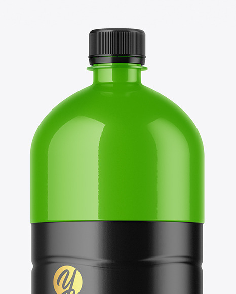 1.5L Glossy Plastic Bottle Mockup