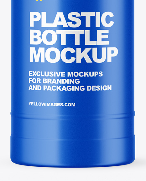 Matte Plastic Bottle Mockup