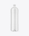 1.5L Clear Plastic Bottle Mockup