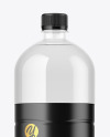 1.5L Clear Plastic Bottle Mockup