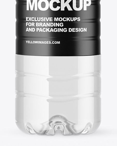 1.5L Clear Plastic Bottle Mockup