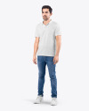 Man in T-Shirt and Jeans Mockup