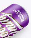 Matte Drink Can Mockup